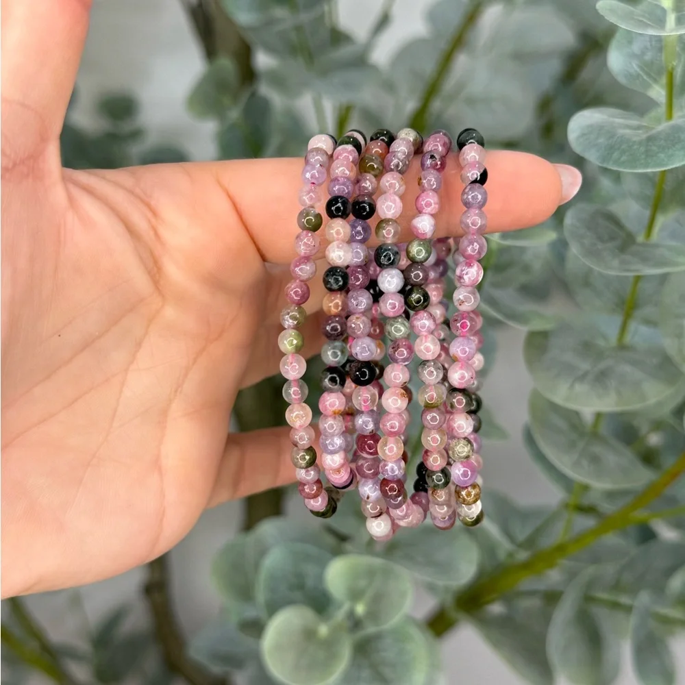 Watermelon Tourmaline Bracelet - Picture 3 of 3